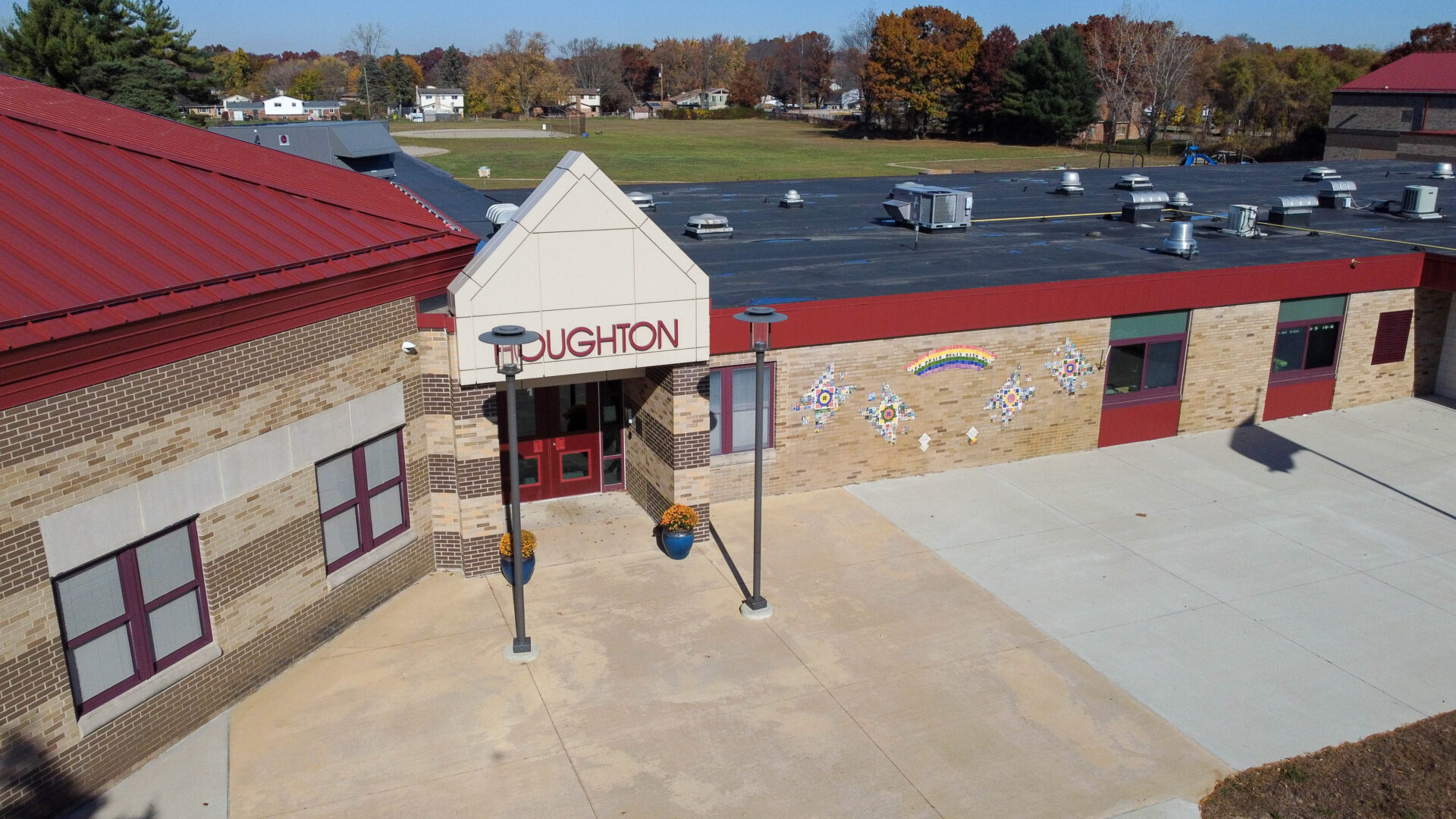 Houghton Elementary Building Front View