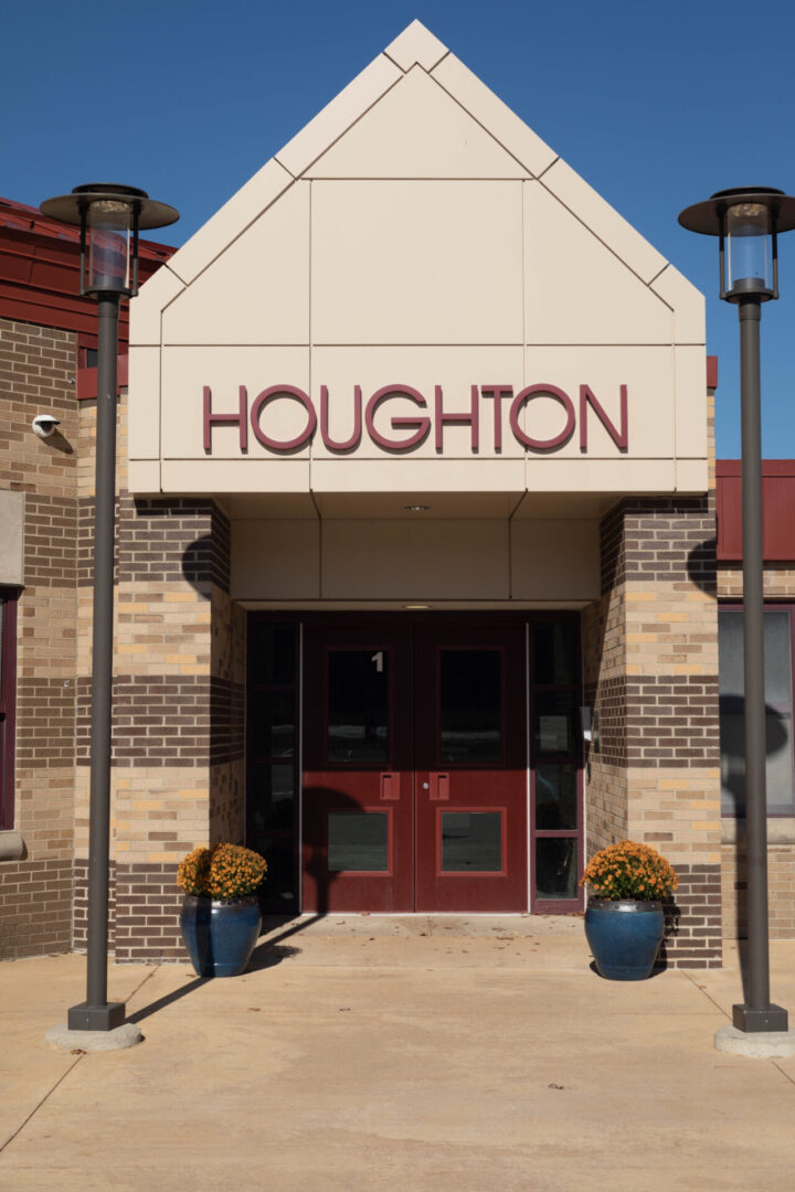 Entrance to the Houghton Elementary