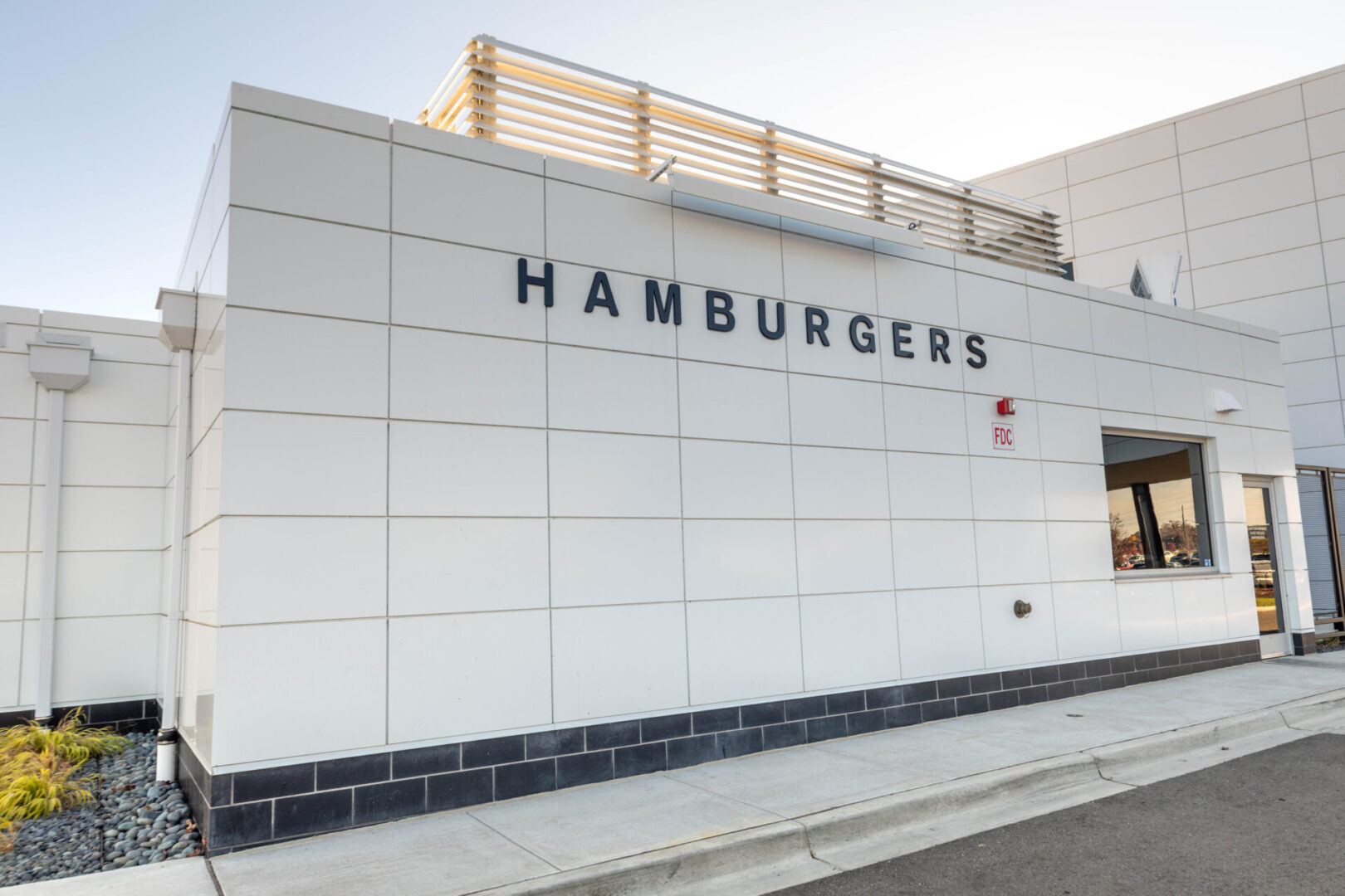 Closeup shot of the Hamburgers Building